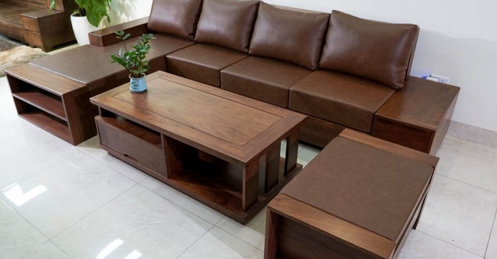 Vệ sinh các phần nhỏ của ghế Sofa gỗ